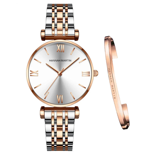 Bracelet montre acier inoxydable pour femme