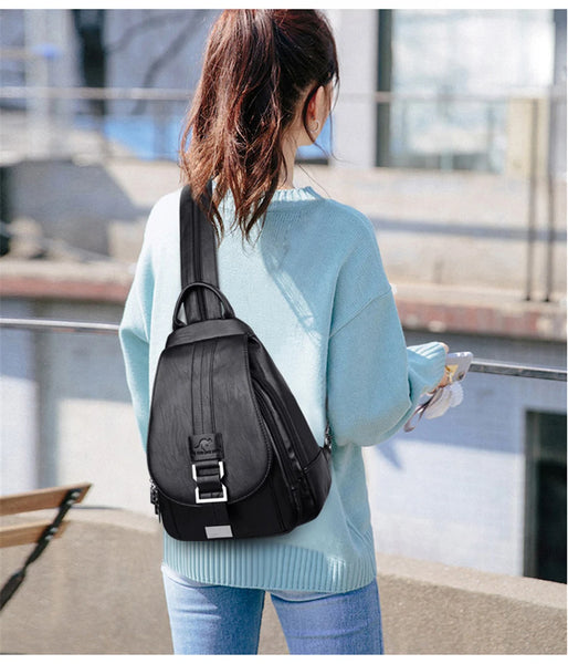 Sac à dos en cuir pour femmes