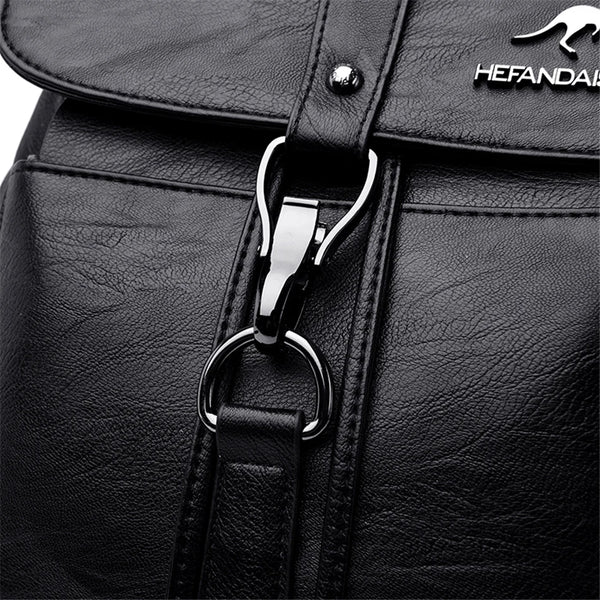 Sac à dos tendance en cuir souple pour femme