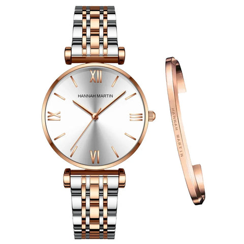 Bracelet montre acier inoxydable pour femme