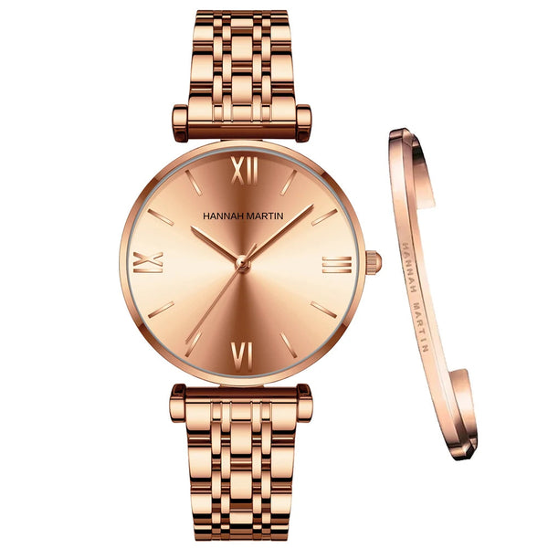 Bracelet montre acier inoxydable pour femme