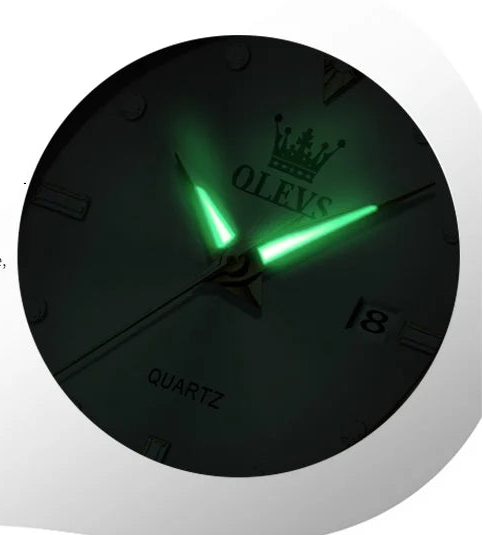 Montres couple premium – Quartz, lunette zircon, étanchéité, affichage date/semaine, luminosité nocturne