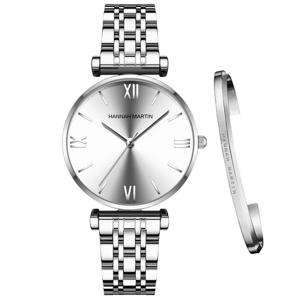Bracelet montre acier inoxydable pour femme
