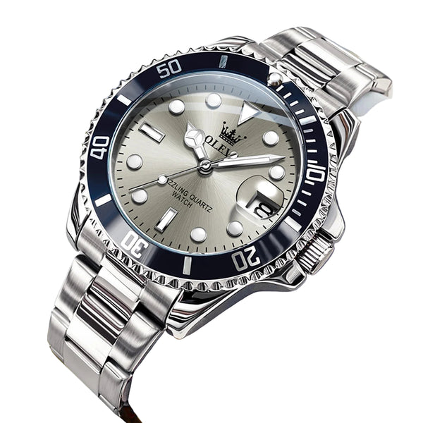 Montre  Acier Inoxydable Design Classique Élégant pour couple