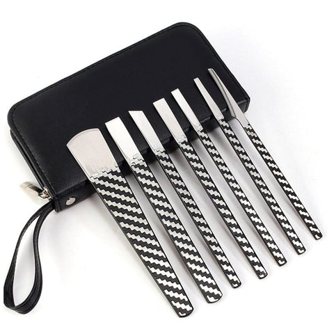 Clamanta Beauty Argent Kit de pédicure 7Pcs En Acier Inoxydable