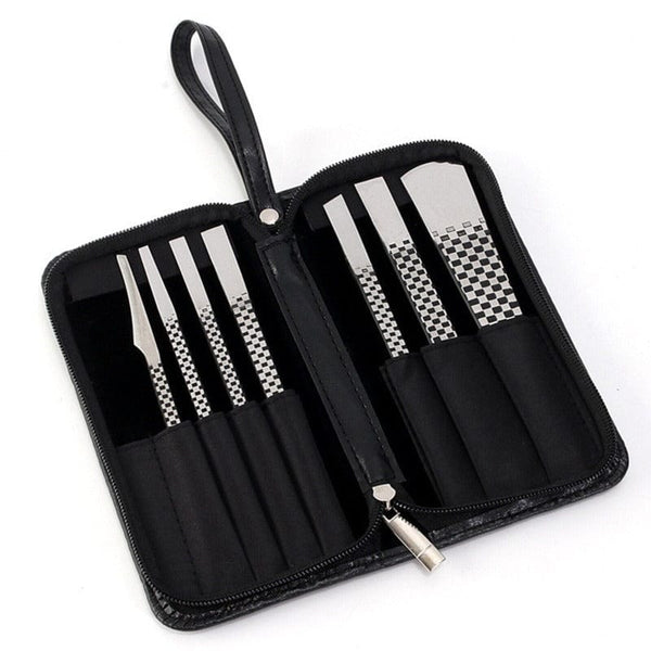 Clamanta Beauty Argent Kit de pédicure 7Pcs En Acier Inoxydable