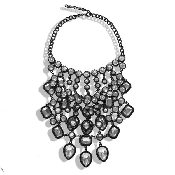 beautefeminine.fr bijoux ras du cou Blanc 3 Collier tendance cristal et métal pour femmes