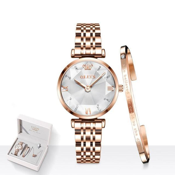 beautefeminine.fr Blanc Montre-bracelet design mode pour femmes