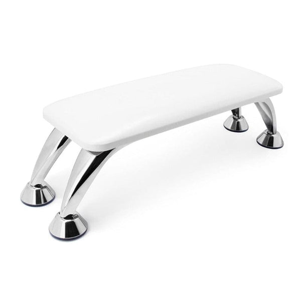 Clamanta Beauty Blanc Repose main table de manucure en cuir