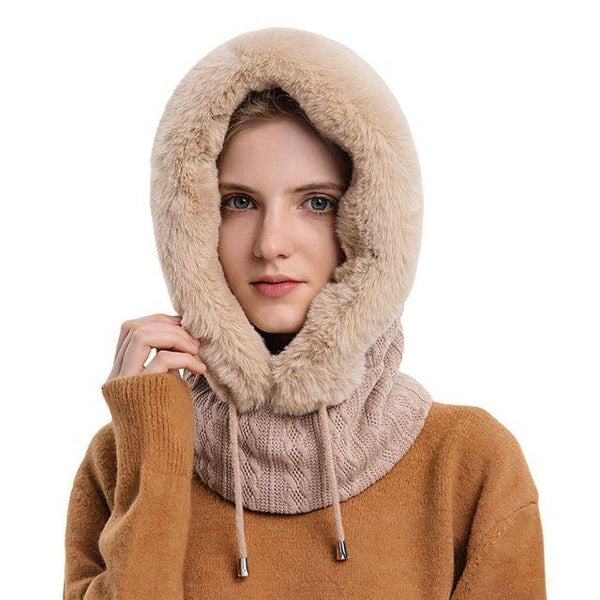 beautefeminine.fr Bonnet Beige Bonnet à capuche pour femme