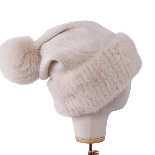 beautefeminine.fr Bonnet femme Beige Bonnet femme en laine tendance d'hiver