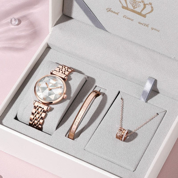 beautefeminine.fr Coffret montre-bracelet élégante pour femmes