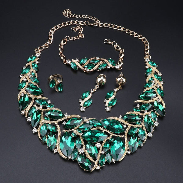 beautefeminine.fr Collier Collier boucles d'oreilles bracelet pour femme