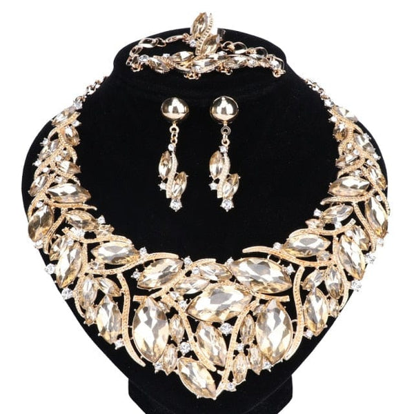 beautefeminine.fr Collier Or Collier boucles d'oreilles bracelet pour femme