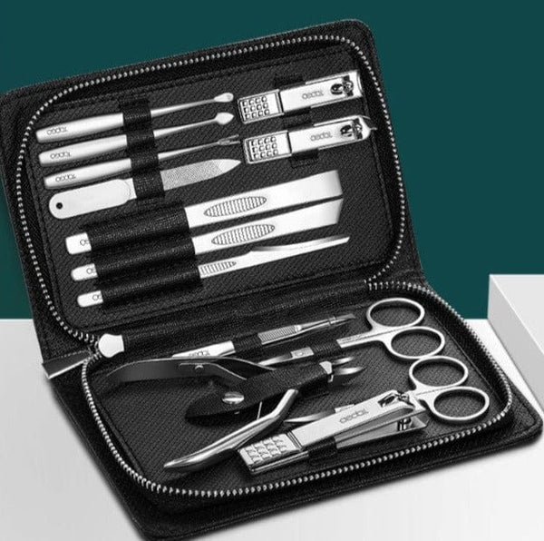 Clamanta Beauty coupe-ongles Noir Manucure coupe-ongles en acier inoxydable