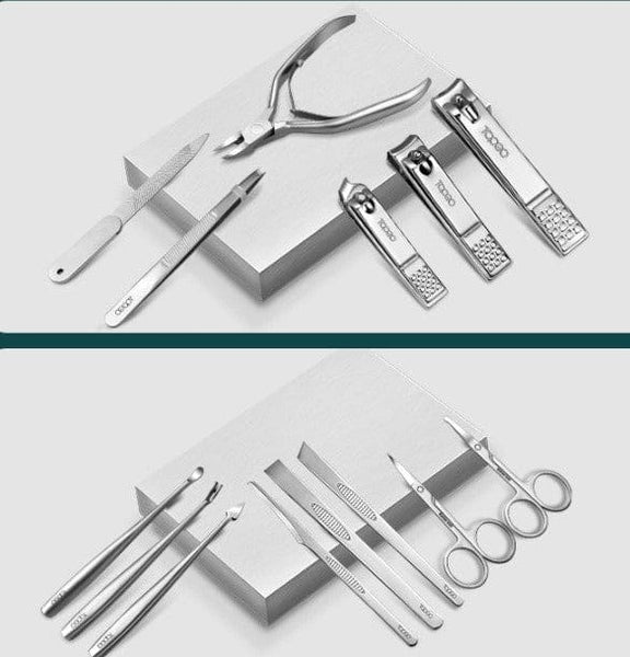 Clamanta Beauty coupe-ongles Noir Manucure coupe-ongles en acier inoxydable