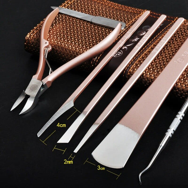 Clamanta Beauty Ensemble de couteaux pédicure et outils de soins des ongles