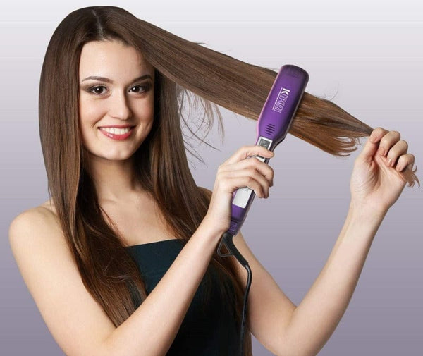 Clamanta Beauty Fer plat à chaleur rapide avec minuterie intelligente -lisseur de cheveux professionnel