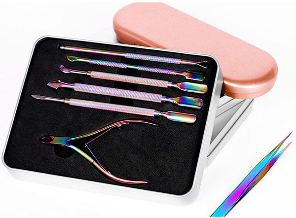 Clamanta Beauty Gjtz-06 Kit d'outils de manucure en acier inoxydable