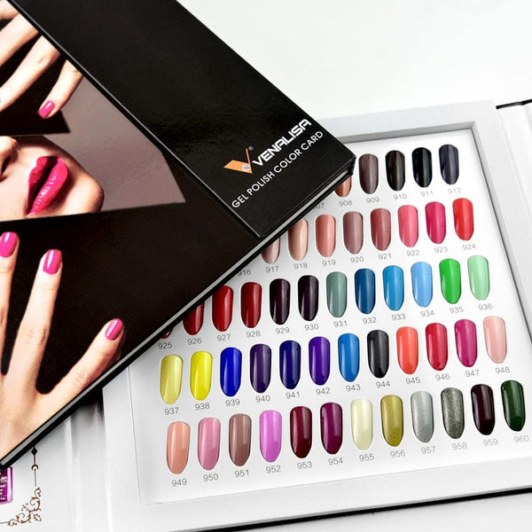 Clamanta Beauty Kit de vernis à ongles Gel 60 belle couleurs avec carte