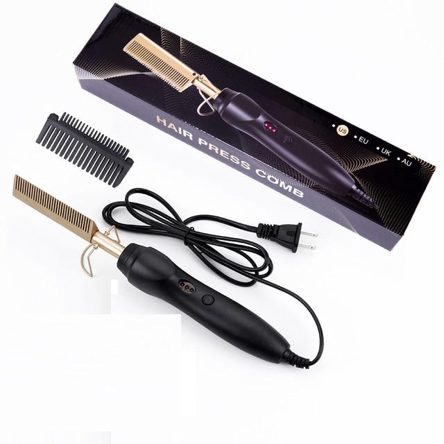 beautefeminine.fr Lissage fer Or / EU Brosse chauffante à lisser
