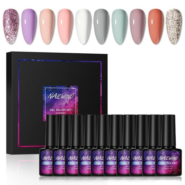 Clamanta Beauty Model-12 Kit de Vernis à ongles Semi-permanent