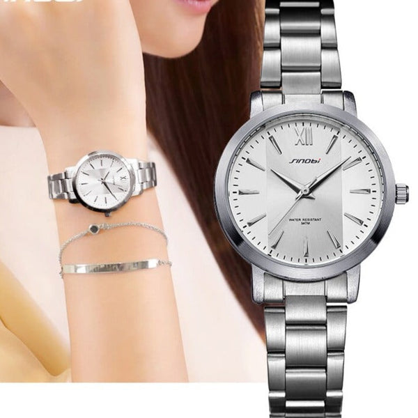 Clamanta Beauty Montre à Quartz simple et chic pour homme et femme