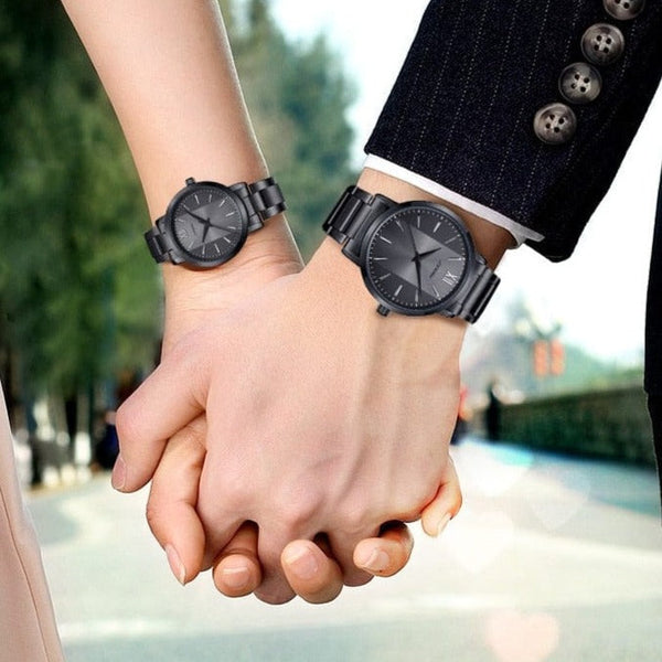 Clamanta Beauty Montre à Quartz simple et chic pour homme et femme