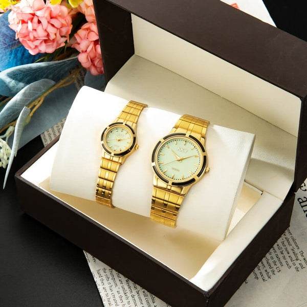 Clamanta Beauty Montre à quartz simplement chic pour homme et femme