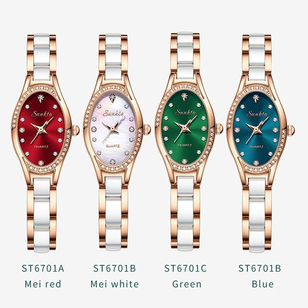 Clamanta Beauty Montre-bracelet de luxe pour femmes