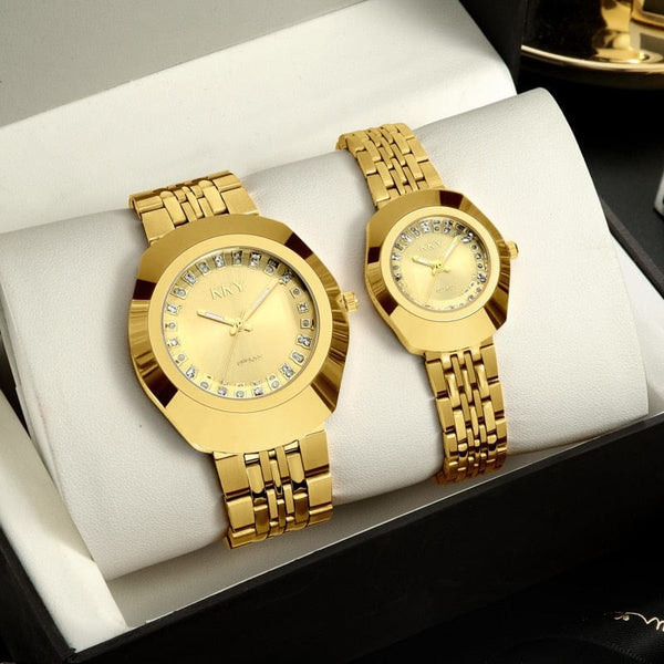 Clamanta Beauty Montre-bracelet pour couple mode classique