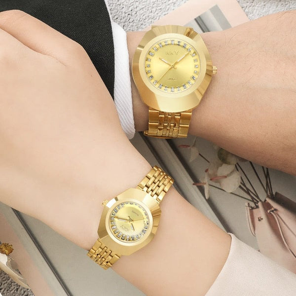 Clamanta Beauty Montre-bracelet pour couple mode classique