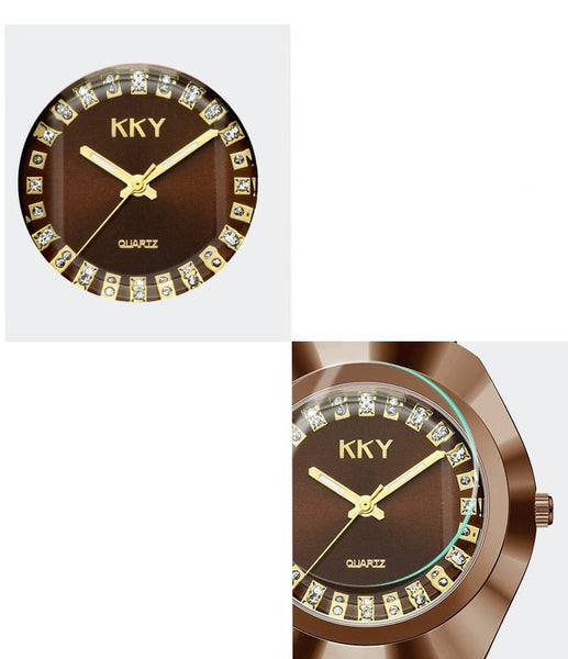 Clamanta Beauty Montre-bracelet pour couple mode classique