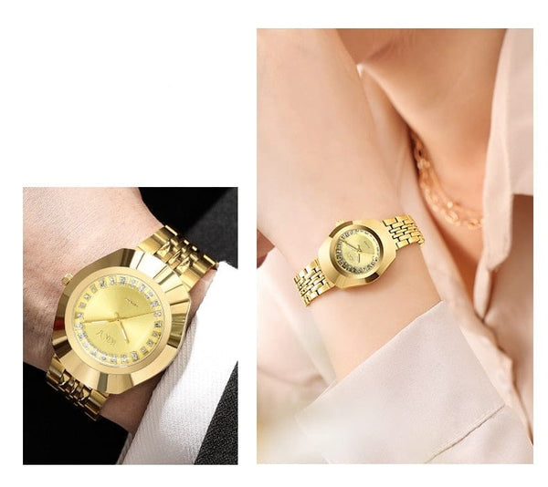 Clamanta Beauty Montre classique originale pour hommes et femmes