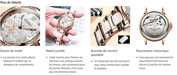 Clamanta Beauty Montre de luxe pour femmes