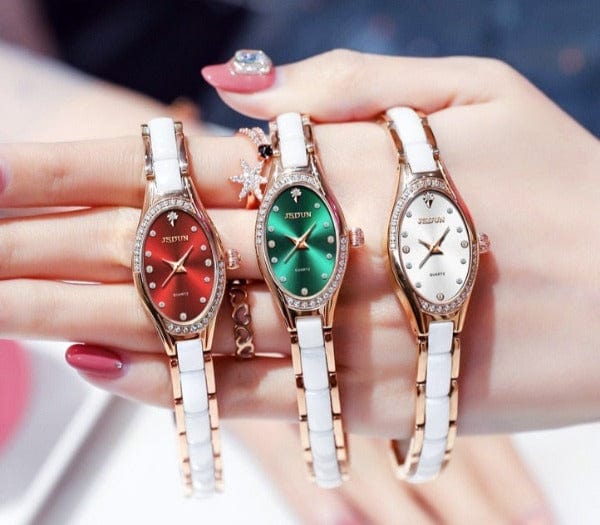 beautefeminine.fr Montre élégant céramique avec Bracelet pour femme