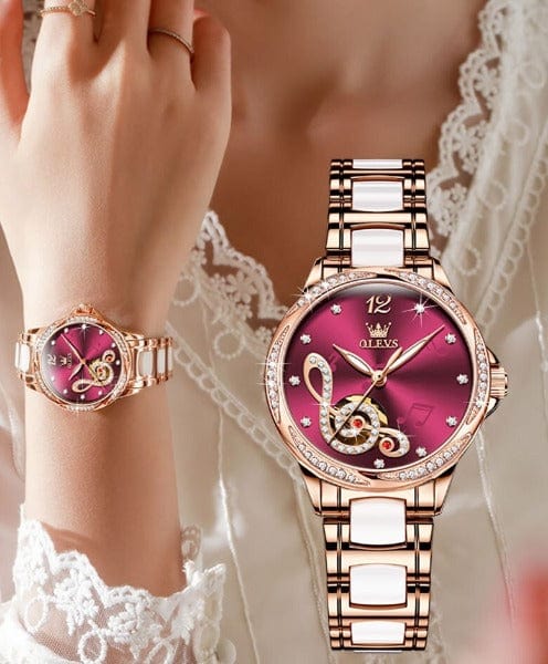 beautefeminine.fr Montre mécanique luxueuse pour femmes