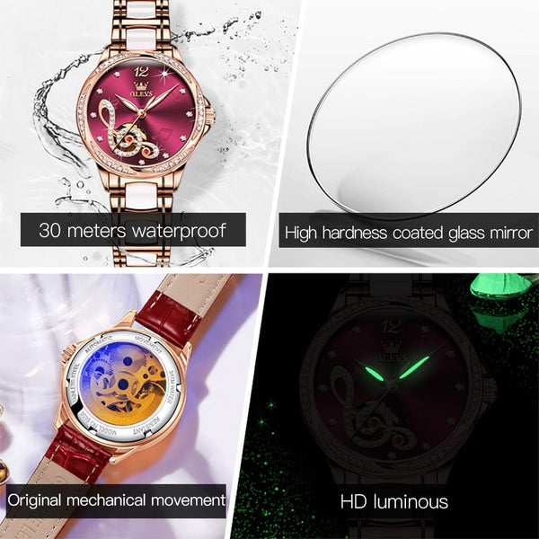 beautefeminine.fr Montre mécanique luxueuse pour femmes