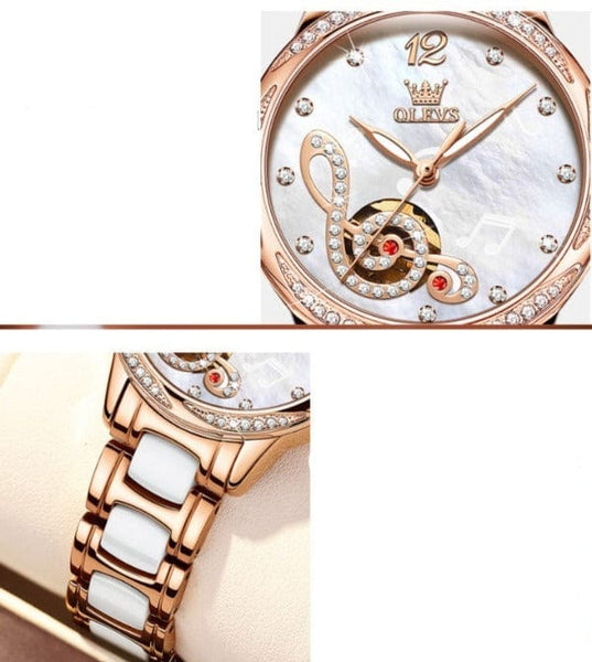 beautefeminine.fr Montre mécanique luxueuse pour femmes