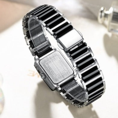 Clamanta Beauty Montre pour amoureux montre Carré céramique