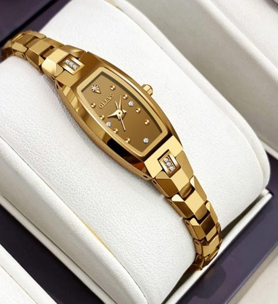 Clamanta Beauty Montres rectangulaires pour femmes