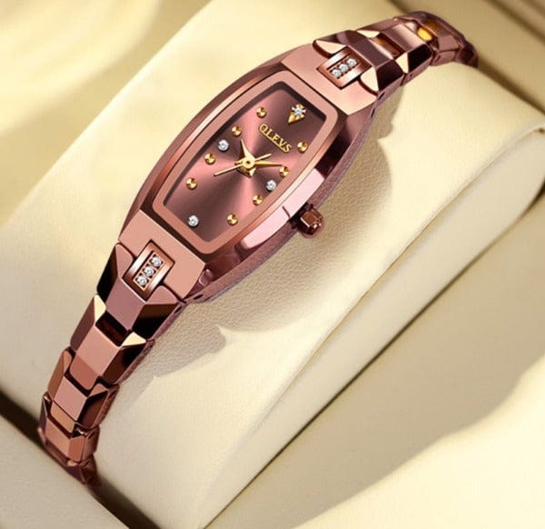 Clamanta Beauty Montres rectangulaires pour femmes