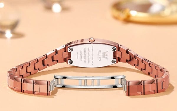 Clamanta Beauty Montres rectangulaires pour femmes