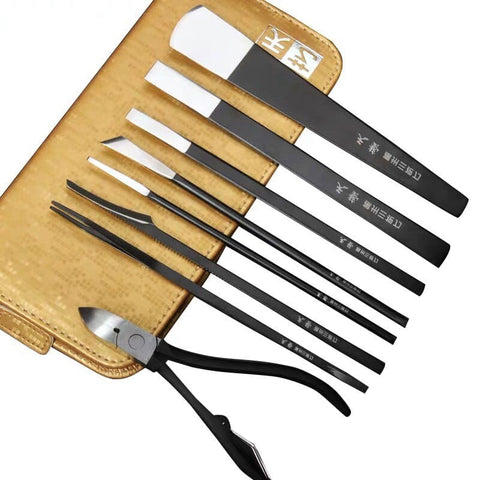 Clamanta Beauty Noir Ensemble de couteaux pédicure et outils de soins des ongles