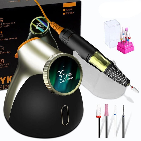 Clamanta Beauty Noir / EU Ponceuse à ongles professionnelle 35000RPM
