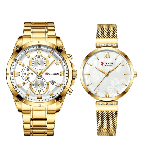 Clamanta Beauty Or Montre simplement soft pour Couple