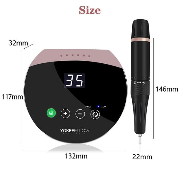 beautefeminine.fr Perceuse à ongles électrique pour manucure avec écran tactile