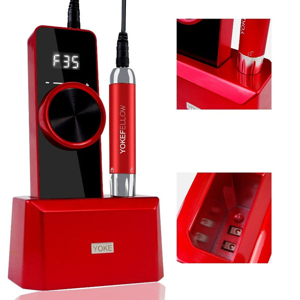 Clamanta Beauty Perceuse à ongles pour manucure 35000 RPM Rechargeable