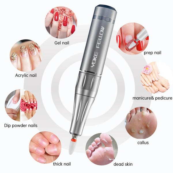 beautefeminine.fr Perceuse35000rpm Perceuse à ongles électrique rechargeable 35000 rpm