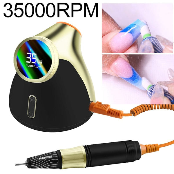 Clamanta Beauty Ponceuse à ongles professionnelle 35000RPM